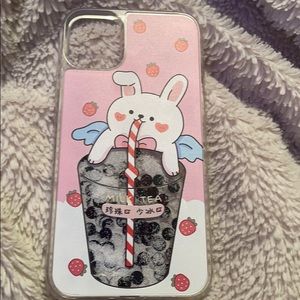 iPhone 12/11 Case Glitter Boba moves